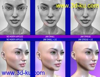 3D打印模型Face Bruises Morphs for Genesis 3 & 8 Female(s)的图片