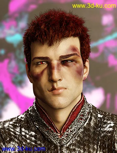 Face Bruises Morphs for Genesis 3 and 8 Male(s)模型的图片2