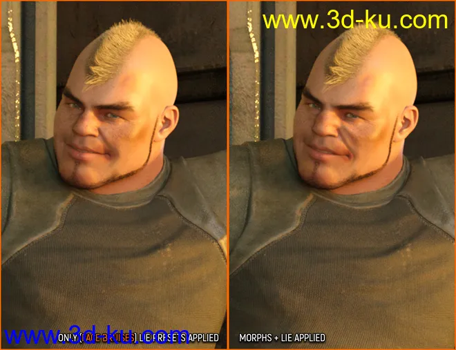 Face Bruises Morphs for Genesis 3 and 8 Male(s)模型的图片10