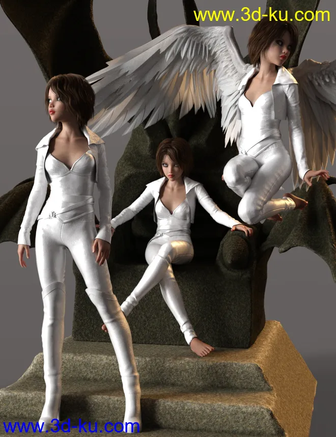 Fallen Angel Poses for Rynne 8模型的图片1