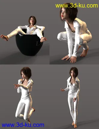 3D打印模型Fallen Angel Poses for Rynne 8的图片
