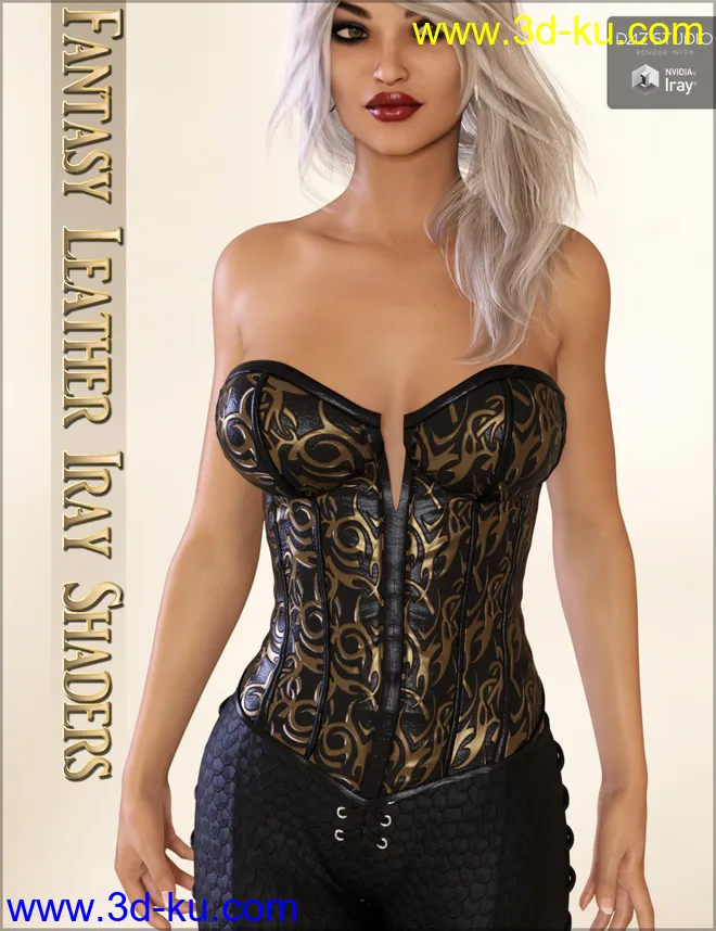 Fantasy Leather Iray Shaders模型的图片2