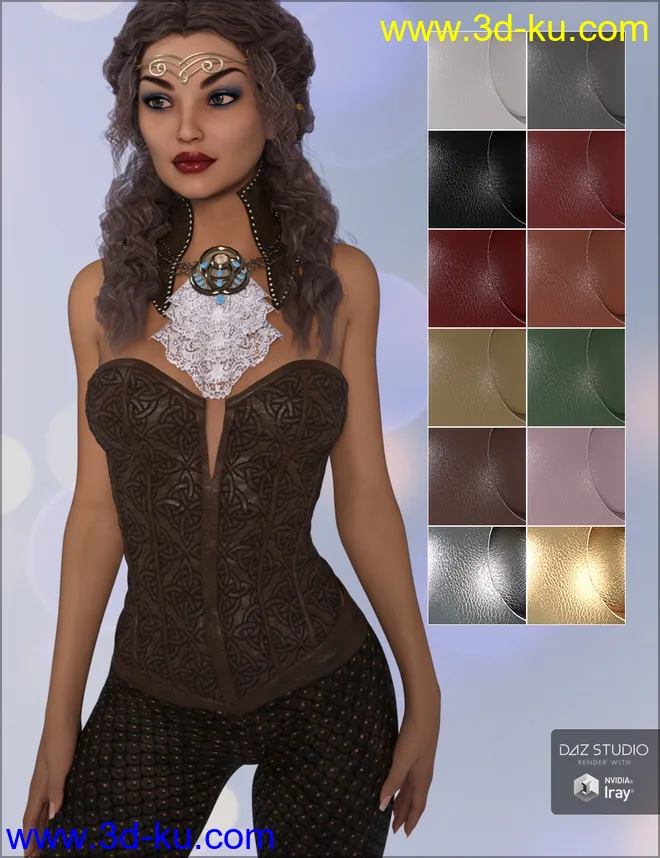 Fantasy Leather Iray Shaders模型的图片7