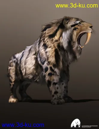 3D打印模型Felidae by AM - Smilodon Populator的图片