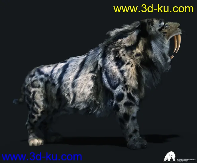 Felidae by AM - Smilodon Populator模型的图片4