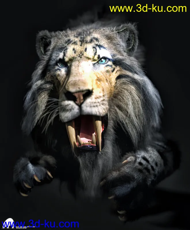Felidae by AM - Smilodon Populator模型的图片6