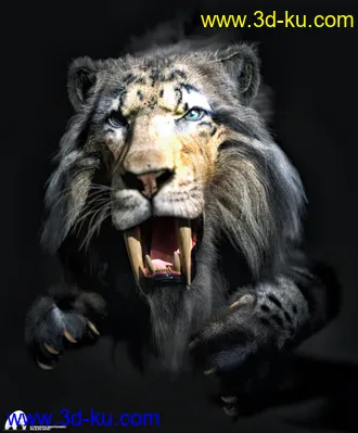 3D打印模型Felidae by AM - Smilodon Populator的图片
