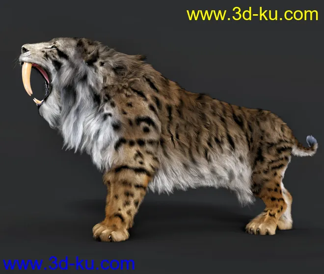 Felidae by AM - Smilodon Populator - Companion Pack模型的图片4
