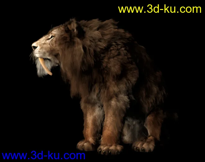 Felidae by AM - Smilodon Populator - Companion Pack模型的图片5
