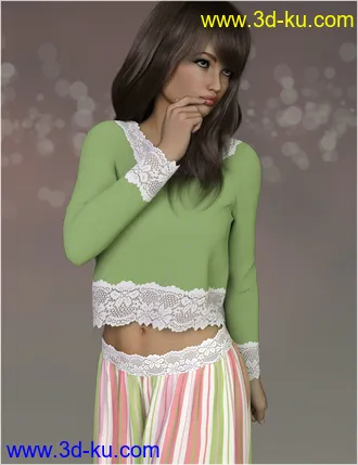 3D打印模型Feminine For dForce Harper Set的图片