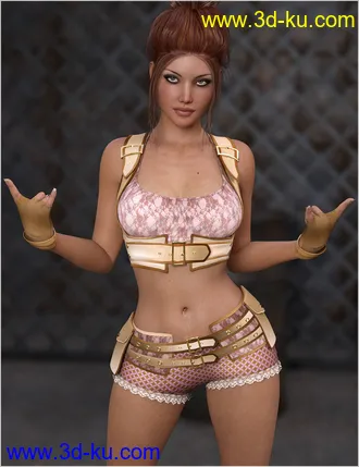 3D打印模型Feminine for Echo Outfit for the Genesis 3 Female的图片