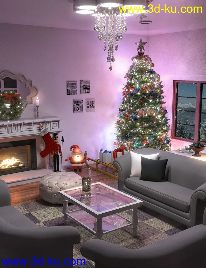 FG Christmas Living模型的图片1