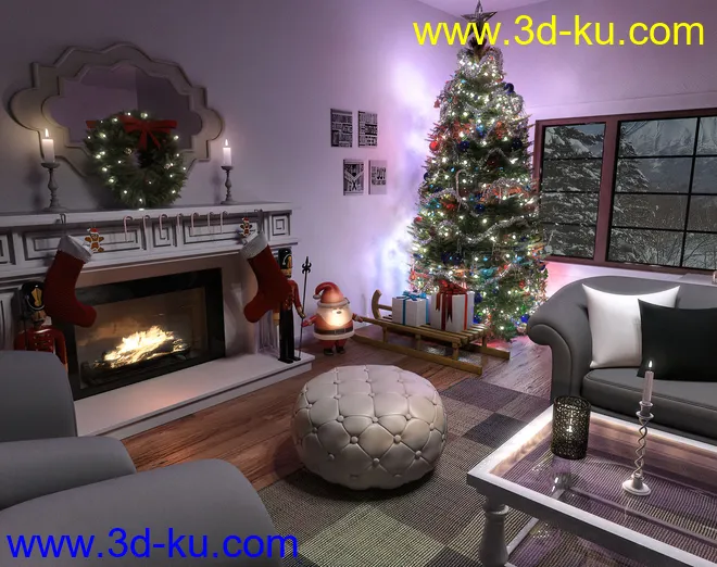 FG Christmas Living模型的图片2
