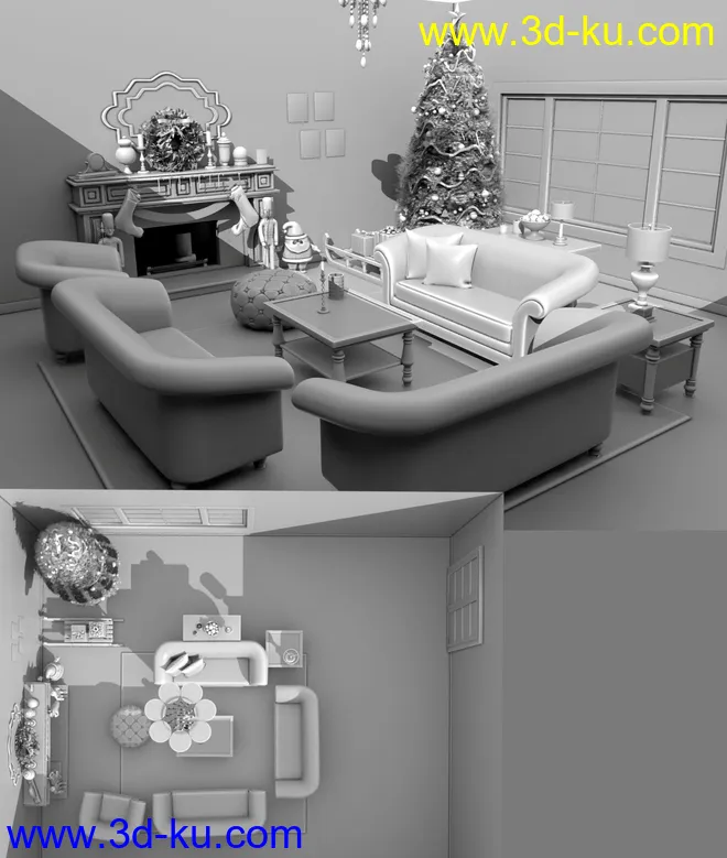 FG Christmas Living模型的图片3