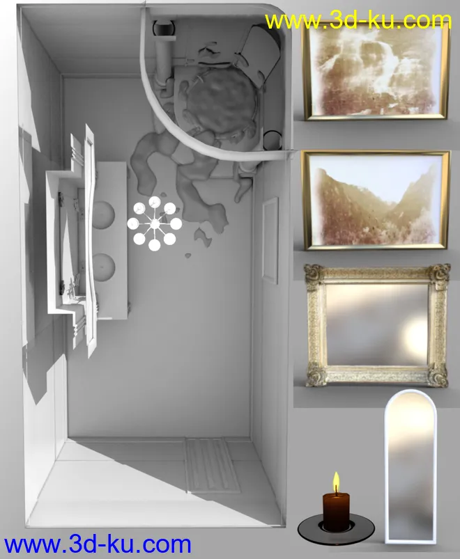 FG Classy Bathroom模型的图片8