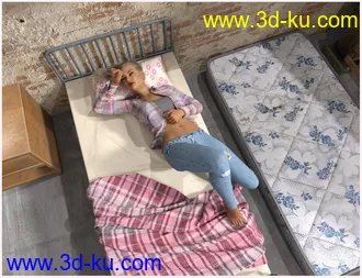 3D打印模型FG Dusty Basement With Poses For Genesis 8 Female(s)的图片