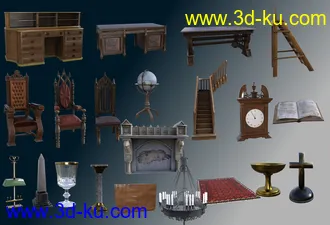 3D打印模型FG Gothic Library的图片