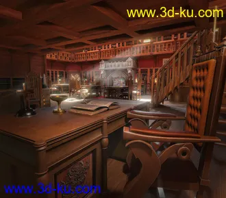 3D打印模型FG Gothic Library的图片