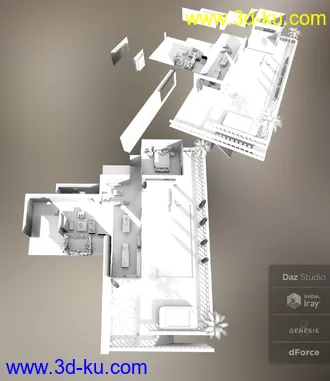 3D打印模型FG Moderno Casa的图片