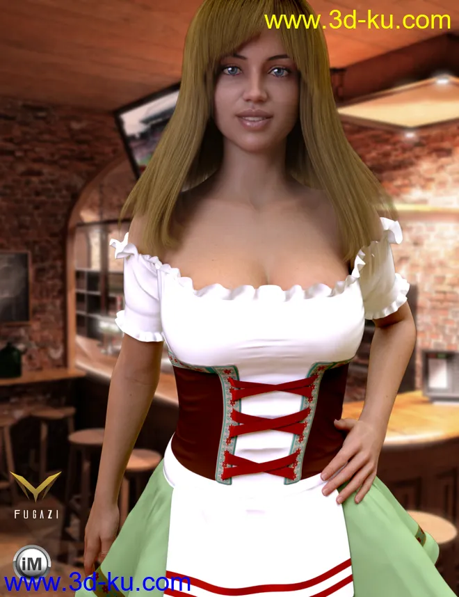 FG Oktoberfest Dress for Genesis 8 Female(s)模型的图片1
