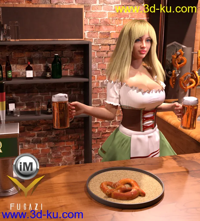 FG Oktoberfest Dress for Genesis 8 Female(s)模型的图片2