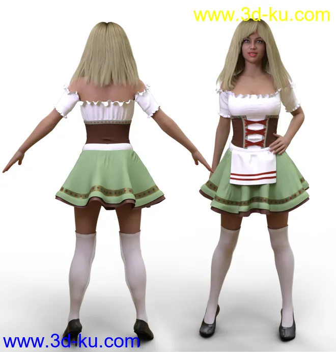 FG Oktoberfest Dress for Genesis 8 Female(s)模型的图片3