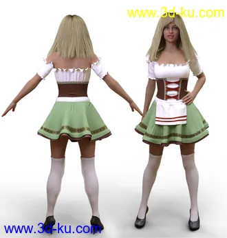 3D打印模型FG Oktoberfest Dress for Genesis 8 Female(s)的图片