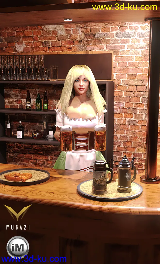 FG Oktoberfest Dress for Genesis 8 Female(s)模型的图片5