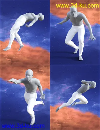 3D打印模型Fire vs Ice Poses for Genesis 8 Male的图片