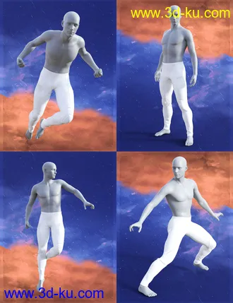 3D打印模型Fire vs Ice Poses for Genesis 8 Male的图片