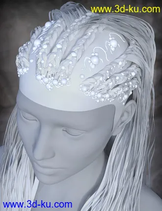 3D打印模型FireGem Hair for Genesis 3 Female(s) and Genesis 2 Female(s)的图片