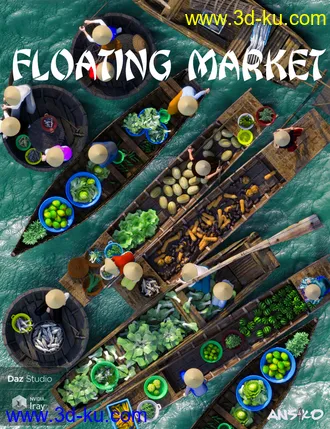 3D打印模型Floating Market的图片