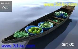 3D打印模型Floating Market的图片