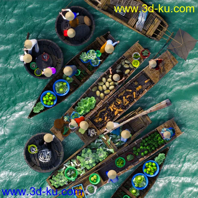 Floating Market模型的图片15