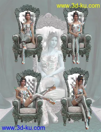3D打印模型For A Queen Poses for Genesis 8 Female的图片