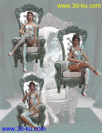 3D打印模型For A Queen Poses for Genesis 8 Female的图片