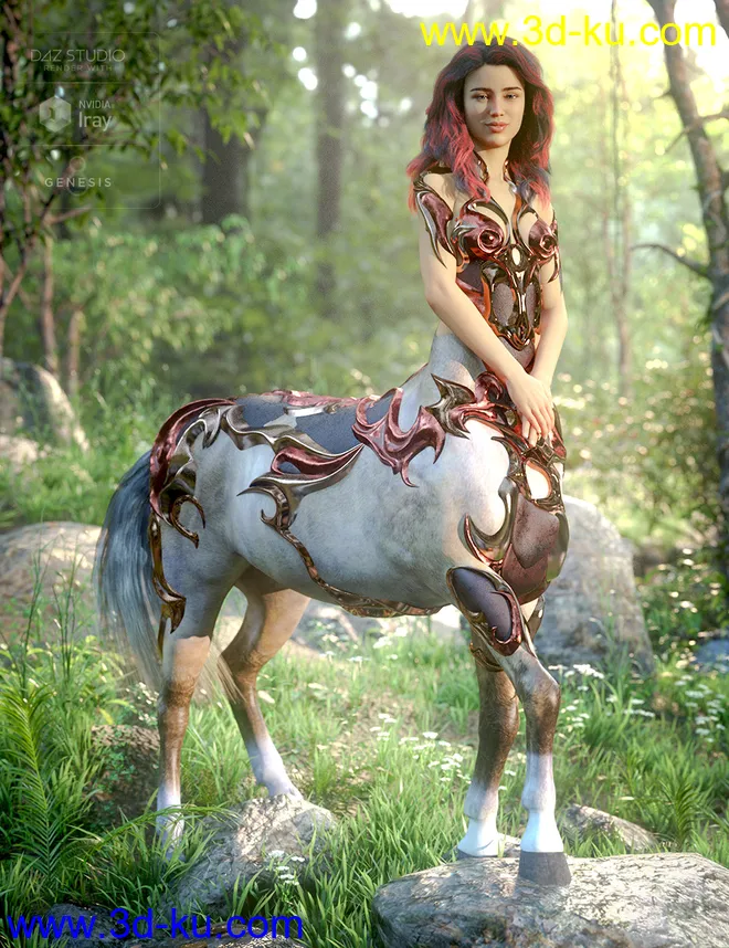 Forest Queen Outfit Textures模型的图片2