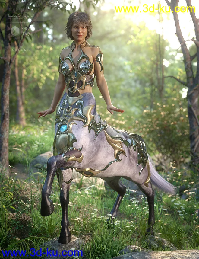 Forest Queen Outfit Textures模型的图片3