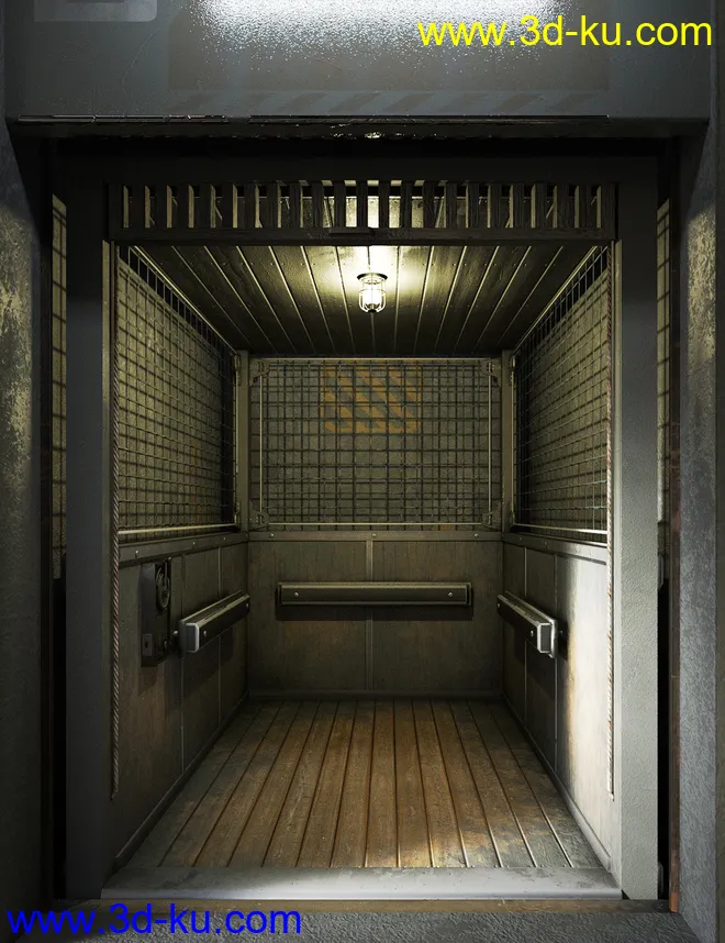 Freight Elevator and Basement模型的图片1