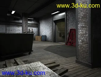 3D打印模型Freight Elevator and Basement的图片