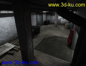 3D打印模型Freight Elevator and Basement的图片