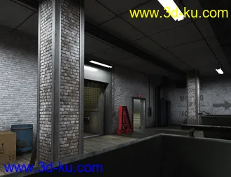 3D打印模型Freight Elevator and Basement的图片