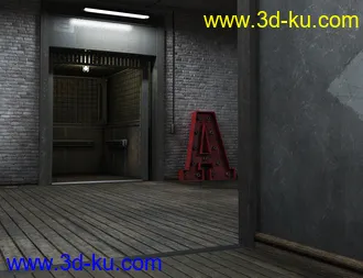 3D打印模型Freight Elevator and Basement的图片