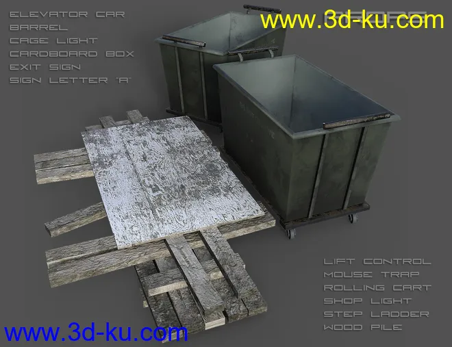 Freight Elevator and Basement模型的图片11