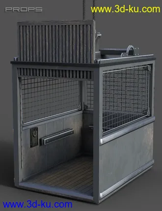 3D打印模型Freight Elevator and Basement的图片