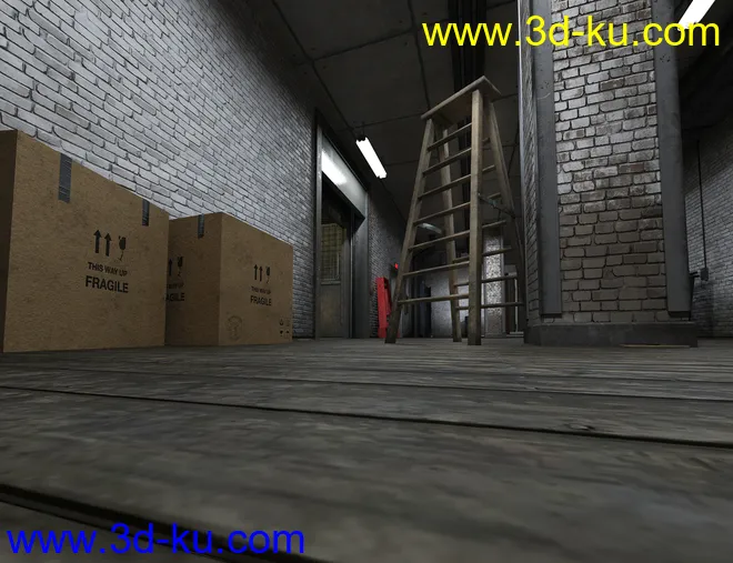 Freight Elevator and Basement模型的图片16
