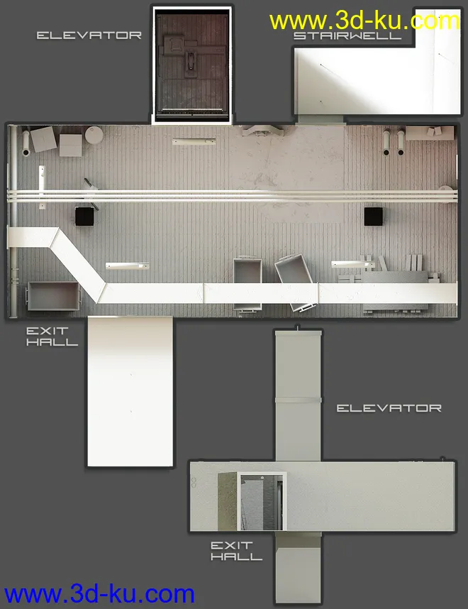 Freight Elevator and Basement模型的图片18