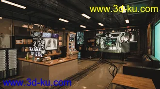 3D打印模型Futuristic Rustic Office的图片
