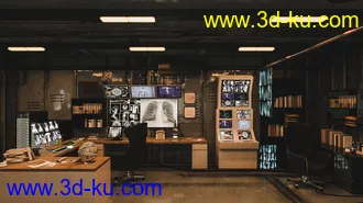 3D打印模型Futuristic Rustic Office的图片