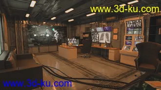 3D打印模型Futuristic Rustic Office的图片